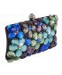 Bag clutch, Naomi Black, Multicolor, satin