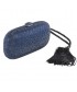 Bag clutch, Miranda Blue, fabric