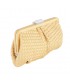 Bag clutch, Loire Yellow, fabric braided