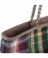 Shoulder bag, Carla Multi-color leather and fabric, made in Italy