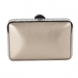 Bag clutch, Chantal Gold, faux leather