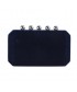 Bag clutch, Danielle Blue, velvet damask