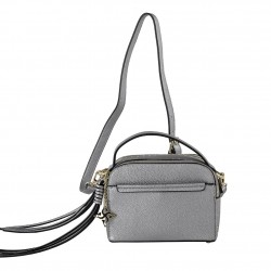 Hand bag/shoulder strap Energi in faux leather grey