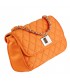 Shoulder bag, Luigia orange, fabric