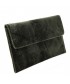Bag clutch, Clorinda Green, velvet