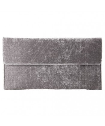Bag clutch, Clorinda grey, velvet