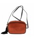 Shoulder bag, Adria red velvet