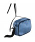 Shoulder bag, Adria blue, velvet