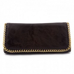 Bag clutch, Clotilde Brown, eco leather