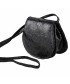 Shoulder bag, Apollonia, black, eco-leather, laminated
