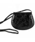 Shoulder bag, Apollonia, black, eco-leather, laminated