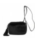 Shoulder bag, Adria black velvet
