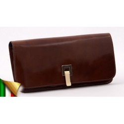 Bag clutch, Kim Brown, glossy leather